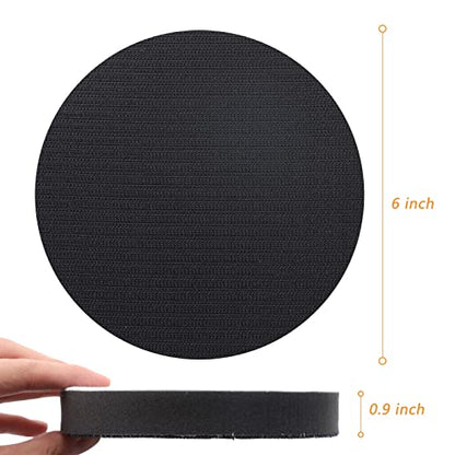 3 Pack Interface Pads, 6 Inch Hook and Loop Soft Density Sponge Cushion Buffer Backing Pad, Foam Sanding Interface Pads for Orbital Sander Automotive Woodworking Polishing - size: 6 inch - 3 Pack