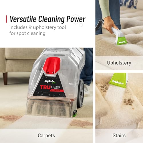 Rug Doctor Pet TruDeep CleanerTM, Pet Upholstery Tool, Best-In-Class Suction Power, Dual Cross-Action Brush Technology for One-Pass Cleaning, Professional-Grade Carpet Cleaner