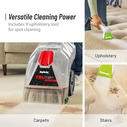 Rug Doctor Pet TruDeep CleanerTM, Pet Upholstery Tool, Best-In-Class Suction Power, Dual Cross-Action Brush Technology for One-Pass Cleaning, Professional-Grade Carpet Cleaner