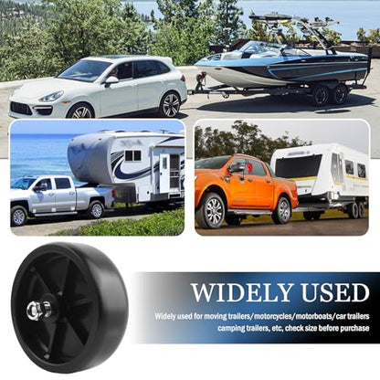 6" Trailer Jack Wheel Replacement,Upgraded Trailer Tongue Jack Wheel with 1200 Lbs Load Capacity,Heavy Duty Wheels for Trailers Jacks Replacement for Trailers RV Hitch