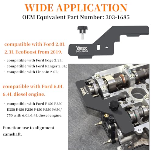 Camshaft Alignment Timing Kit Compatible with Ford 2.0L 2.3L EcoBoost 2019+ | Includes Crank Sensor Alignment Tool Crank Locking Tool, Replaces 303-1685 303-1521 303-748 - size: 4pcs