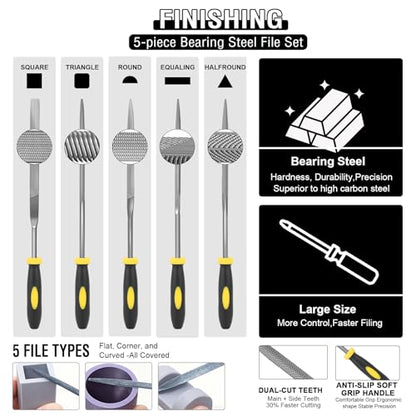 52-in-One 3D Printer Tools Kit, Professional 3D Printer Accessories & Maintenance Set for All FDM/SLA Printers, Deburring Tool, 3D Printer Nozzles, Scrapers, Files Set, PTFE Tube Cutter, Storage Bag - style: Plus-purpose Kit