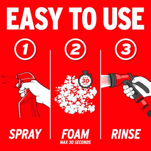 Mothers Foaming Wheel & Tire Cleaner, 1 Gallon (05902) | Foaming Action Lifts Brake Dust & Grime, Safe for Factory-Coated Wheels, Restores, Cleans, Finishes Fast, Spot-Free Rinse - size: 128 Ounce (Pack of 1)