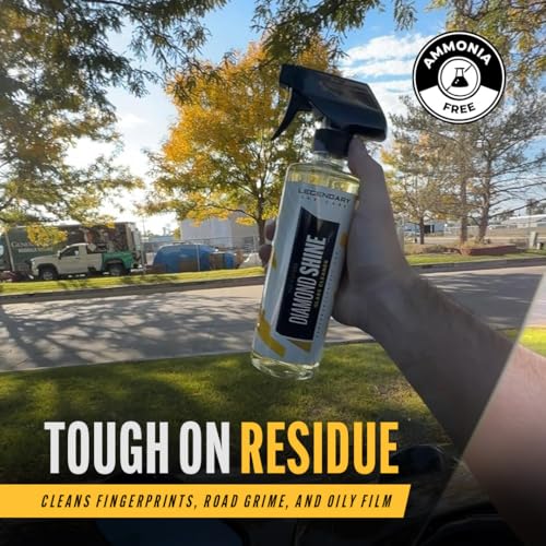 Legendary Glass Cleaner 64oz (Half Gal.) - Auto Window Cleaner Spray for Car Windows & Windshield - No Streaks, Ammonia-Free, Tint Safe - Interior/Exterior Use - size: Glass Cleaner 64oz (Half Gallon)