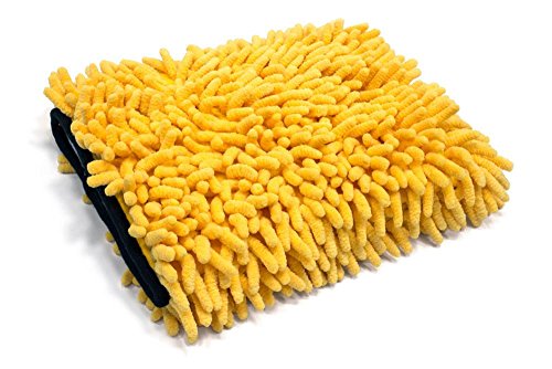 Autofiber [Zero Cuff] Microfiber Wash Mitt (7 in. x 9 in.) 1pack (Gold)