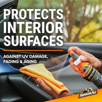 Armor All Car Cleaning Kit, Glass Wipes, Protectant, Wash & Wax, Tire Foam | 4-piece car wash detailing kit with ammonia-free glass wipes and UV protectant spray for interior surfaces - style: Complete Car Care Kit 5pc