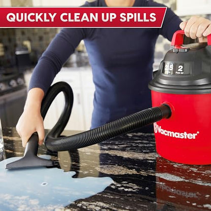 Vacmaster 2.5-Gallon* 2 Peak HP Wall Mountable Wet/Dry Vacuum – VOM205P 1101 - style: Plug-in Edition