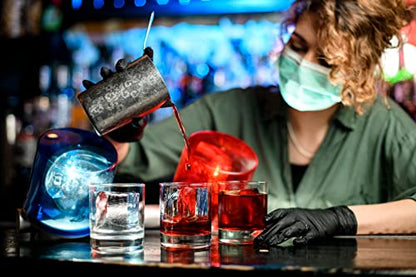 Cranberry Carbon Air Black Nitrile Gloves Disposable, Latex Free Powder Free, Dental & Medical Exam & Food Safe Gloves, 2.5 Mil – Chemo Rated, Fentanyl Resistant, Low Dermatitis (X-Small, 300 Count) - size: X-Small