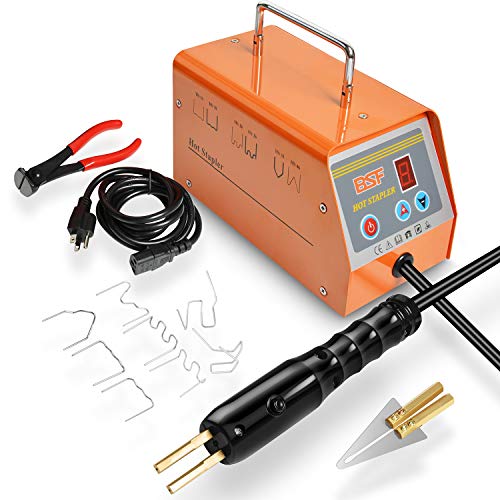 Plastic Welder Repair Machine Kit, 5-Level Adjustable Power, Bumper Plastic Repair Welding Hot Stapler Kit with Storage Tool Box, 110V