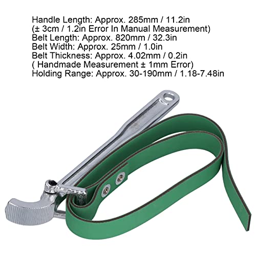 Belt Strap Wrench, Anti Skid Durable Sturdy Effortless Multi Purpose Rubber Strap Strap Filter Opener Wrench for Opening Filter