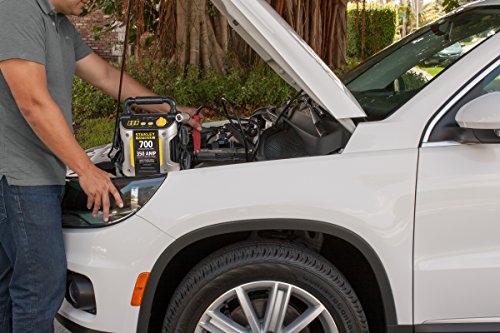 Stanley J7CS 700 Peak Amp Automotive Jump Starter, Portable Power – Triple 15W USB Ports, 120 PSI Air Compressor - size: 700 Amps