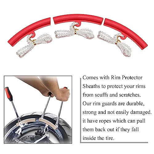 11.5" Tire Spoons Lever with 3 Pcs Rim Protectors,Motorcycle Tire Repair Kit,Dirt Bike Lawn Mower Tire Changing Tools