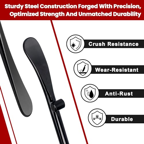 2PCS Tire Bar, 34645 Tire Mount and Demount Iron 37In, 3/4 in | 33220 Mt and Demount Spoon 30 in, 11/16 in, Tire Irons Heavy Duty Used for Off-Road Vehicle, Bus, Cars, Tractor Tubeless Truck Tires… - size: Upgrade Hardness, 2 PCS Set ( 37 in+ 30 in)