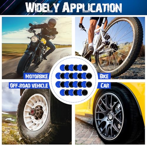 Tallew 300 Pcs Heavy Duty Tire Patches Radial Patch Round Fast Repair Cold Tyre Puncture Repair Kit for Car Truck Motorcycle Automobile Bike Inner Tire (42 mm) - size: 42 mm