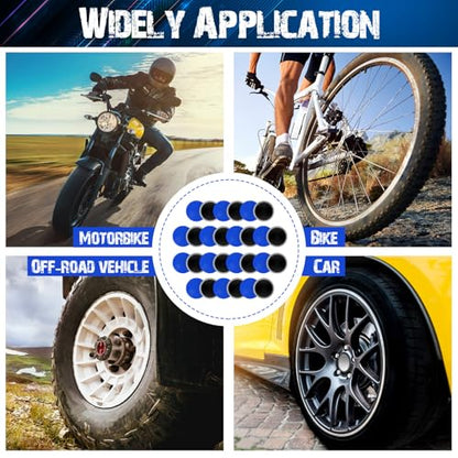 Tallew 300 Pcs Heavy Duty Tire Patches Radial Patch Round Fast Repair Cold Tyre Puncture Repair Kit for Car Truck Motorcycle Automobile Bike Inner Tire (42 mm) - size: 42 mm