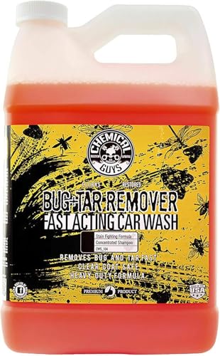 Chemical Guys Bug & Tar Wash Heavy Duty Bug, Tar, Grime, Tree Sap & Bird Dropping Remover - Safe for Paint, Glass, Chrome, Plastic & All Exterior Surfaces (128 oz/1 Gal) CWS_104 - size: 128 Fl Oz (Pack of 1)
