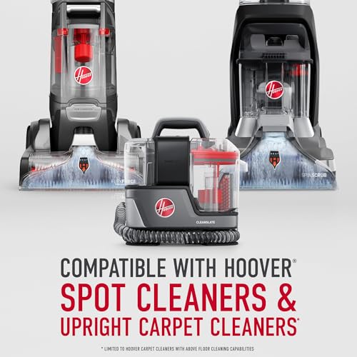 Hoover CleanSlate 5-Piece Interior Car Cleaning Kit, Compatible with Hoover Spot & Carpet Cleaners, Removes Wet & Dry Messes, Includes Auto Cleaning Solution for Upholstery and Carpeted Floor Mats | For Hoover Spot & Carpet Cleaners, Removes Wet & Dry Mes