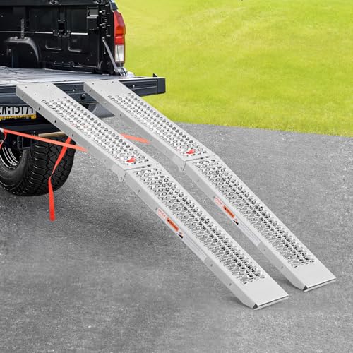 VEVOR Steel Ramps, 1000 lbs, 2Pcs Heavy-Duty Ramps with Wider Ramp Surface, Universal Stable Loading Ramp with Handles, Fit for ATV, UTV, Motorcycle, Electric Bicycle, etc. - size: 1000lbs