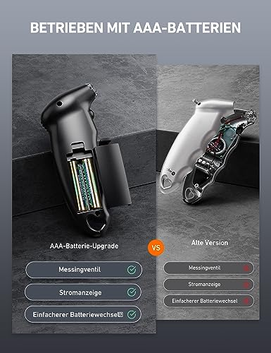AstroAI Digital Tire Pressure Gauge 0-150PSI Calibrated to ANSI B40.7 +/-1PSI, Accurate in 0.1 Increments, Tire Repair Tools 4 Pressure Measurements for Car Truck with Backlight LCD, Black - color: Black