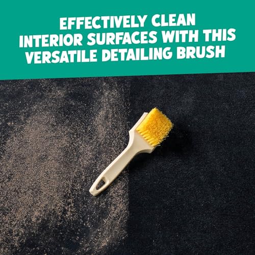 Chemical Guys Induro 7 Heavy Duty Nifty Carpet & Upholstery Detailing Brush 2 Pack – Deep Cleaning Brushes for Fabric, Carpet, and Upholstery - for Automotive, RV, and Home Interior Detailing - size: 2 Pack