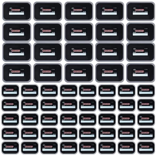 60 Pieces Tire Patches Heavy Duty 2.6 x 3.2 inche 3.4 x 4.8 Inche | Rubber Tire Patches Radial Tire Repair Patch Tire Plug Kit Emergency Repair Tool for Puncture Car Truck Bus Tractor Vehicle
