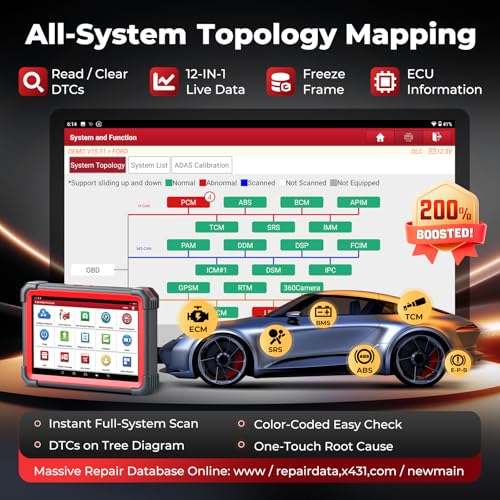 Launch X431 Scanner PRO5 J2534 Pr0gram ECU Coding, Topology, 60+ Services, Bi-Directional All System Scan Tool, CANFD DOIP, 200+ Brands, Guided Functions, 10+ High-end Features