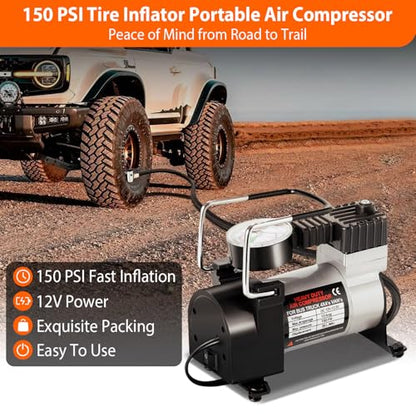 Car Emergency Kit with Air Compressor,Roadside Emergency Car Kit for Vehicles Auto Truck with Jumper Cables,Winter Car Safety Kit with Folding Shovel Car Repair Tool Set First Aid Kit Blanket Tow Rope