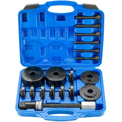 DASBET Front Wheel Drive Bearing Puller | 19PCS Front Wheel Hub Drive Bearing Removal Install Adapter Puller Pulley Service Tool Kit