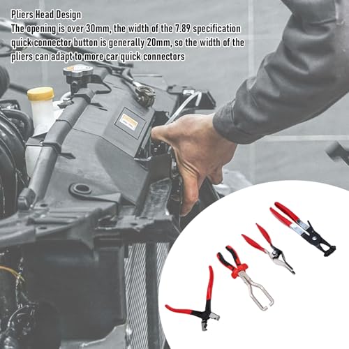 Hose Clamp Pliers Set, Fuel Line Caliper Set, Electrical Disconnect Fuel Filter Pliers Hose Remover Clamp Removal Tool for Tackle Wiring Repairs, Auto Maintenance