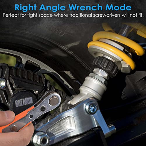 GreaTalent 133in1 Mini Ratchet Wrench Screwdriver Bit Set with 1/4" Hex Shank Phillips/Pozidriv/Hexagon/Torx/Slotted/Square Bits, 36-Tooth Gear, Magnetic Bit Holder, 90 Degree Drive Handle