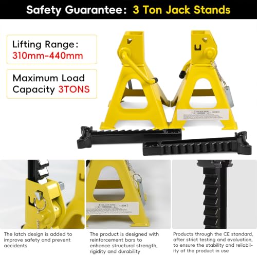 Hydraulic Low Profile Trolley Floor Jack, Heavy Duty Hydraulic Car Floor Jack with Quick Lift Pump, Aluminum and Steel Racing Floor Jack for All Terrain Vehicles, 3 Ton Capacity