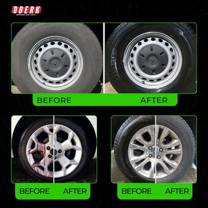 Oberk 2-in-1 Wheel Cleaner & Iron Remover – pH Neutral Iron Decon Spray for Car Detailing – Safe on Painted, Chrome, Aluminum, Powder-Coated Wheels (2 in1 Wheel Cleaner 16 oz) - size: 2 in1 Wheel Cleaner 16 oz
