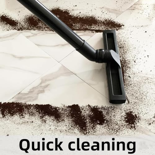 1 Floor Brush + 1 Adapter For Shop vac and Miele and Dyson Vacuum 12Inch | Universal Vacuum Floor Brush Attachments for 32 mm (1 1/4") and 35 mm (1 3/8") Tubes - 14Inch