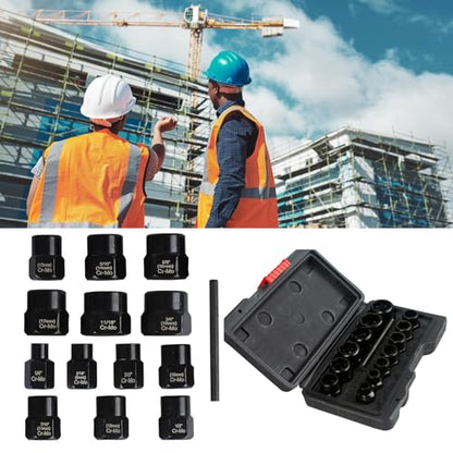 Heavy Duty 14Pcs/set Bolts Extractor Socket Suitable For Quick And Efficient Nut Removal Screws & Damaged Bolts