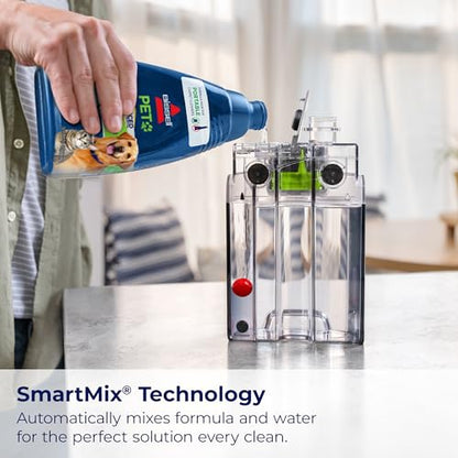 BISSELL Little Green Max Pet SmartMix Carpet Cleaner, 38572 | SmartMix Technology auto-mixes solution; self-cleaning tough stain tool; upholstery & car detailing - style: Little Green Max Pet SmartMix