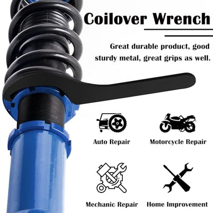 Coilover Adjustment Tool 4x Steel Spanner Wrench Compatible with Tein KW Ohlins HKS Apexi Cusco