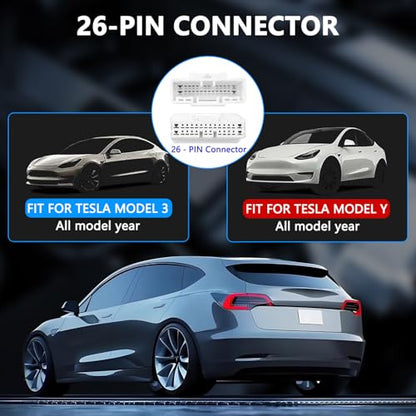 3-in-1 Diagnostic Cable for Tesla Model 3, Model Y, Model S, Model X 12-Pin, 20-Pin, 26-Pin Splitter Harness Adapter Work with Diagnostic Scanner - color: 1Pcs