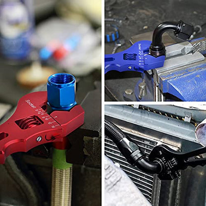 EVIL ENERGY AN Hose Fitting Adjustable Wrench Spanner Lightweight Aluminum 3AN-16AN Blue - color: Blue, size: Adjustable 3AN-16AN