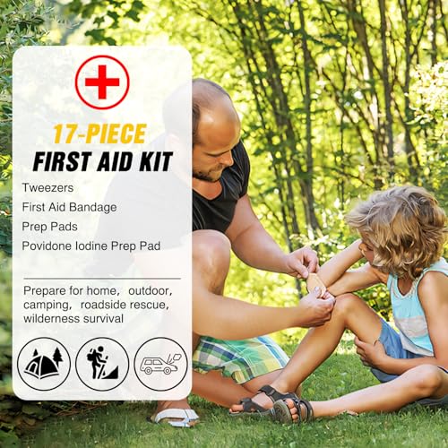 Nilight Car Emergency Kit with Jumper Cable, First Aid Kit Safety Assistance Tools for Travel Camping Outdoor Cars Truck SUV RV, Roadside Essentials with Flash Light - color: Essential Kit+ Tool Set+Tire Repair Fuse kit