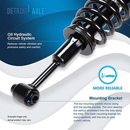 Detroit Axle - 2pc Front Struts for 2004-2005 Ford Explorer Mercury Mountaineer, 2 Complete Struts with Coil Spring Assembly Replacement Quick Install Ready Struts Shocks Assembly - size: 171398 x2/PAIR