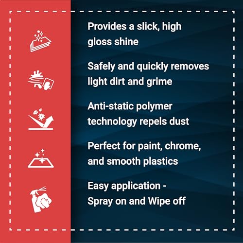 Bling Sauce Speed Sauce, Anti-Static Automotive Quick Detail Spray, 24 oz | Anti-static quick detailer boosts paint, chrome and trim gloss while repelling dust, fingerprints and light dirt - style: Speed Sauce