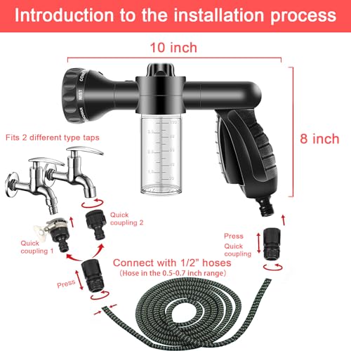 LIANXIN Car Wash Kit -Car Cleaning Kit Cars Washs Foam Gun Microfiber Sponge Cars Washing Kits Tire BrushTowels Complete Large Washs Mitt - size: XXL-21