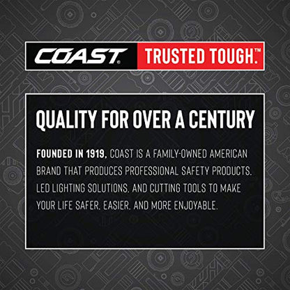 Coast® G19 54 Lumen Inspection Beam LED Penlight with Adjustable Pocket Clip and Consistent Edge-to-Edge Brightness, Black