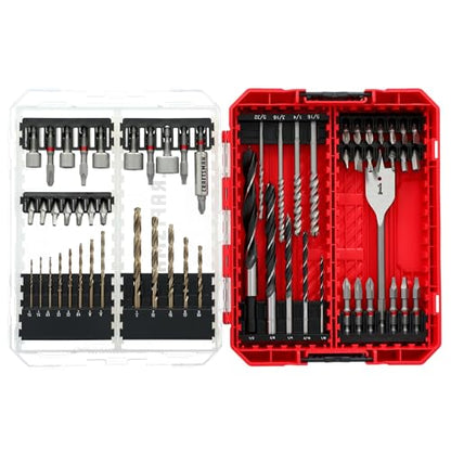 CRAFTSMAN Drill Bit Set 60 Pieces, Impact Driver and Screwdriver Bit Set , Includes Nut Drivers (CMAF1260) - size: 10.75 x 1.16 x 6.87 inches, style: 60 Pieces