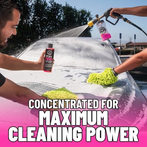 Chemical Guys, Mr. Pink pH-Balanced Car Wash Soap for Foam Cannons, 128 oz | Thick foaming suds lift dirt and grime in foam cannons, blasters or buckets, gentle on wax, sealant and ceramic - size: 128 Fl Oz (Pack of 1)