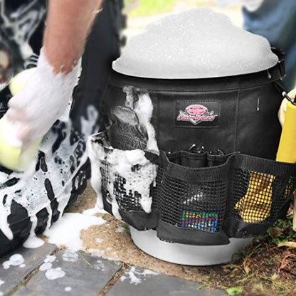 Bucket Boss Auto Boss Wash Boss Organizer for a 5 Gallon Bucket, in Black & Premier Car Care Kit by Armor All, 8 Pieces