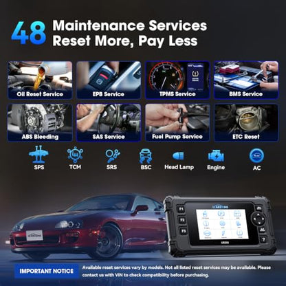 UR300 Diagnostic Scan Tool for All Cars, 48 Resets with 200+Subfuncitons, 4000+Bidirectional Test Items, Battery Registration, OBD2 Scanner, ECU Coding for BMW/VW/Audi, CAN-FD Supported