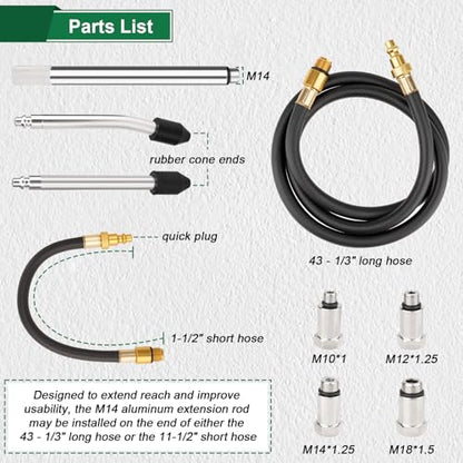 Marvelity Cylinder Leak Down Tester Kit | Automotive Engine Compression Leakage Test, Extension Rod Included, for Gasoline Engines, Pressure Check & Leakage Rate Test