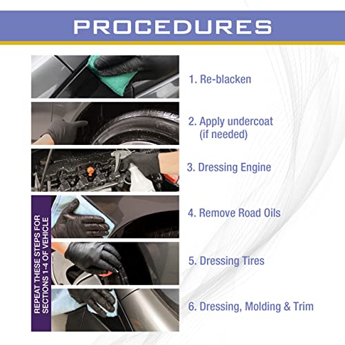 Auto Magic Professional Tire Dressing | Water-Based Silicone Spray | Detailing Products for Tires, Vinyl, Trim & Engine Compartments | Car Care