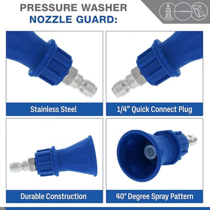 Essential Washer Brass Pressure Washer Gun and Hose Kit | M22 Adaptors | 18" Extension Wand | Nozzle Guard - style: Brass Non Swivel Gun With Wand/Hose